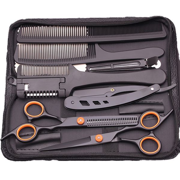 Professional Hair Scissors Set With Thinning Shears And Comb