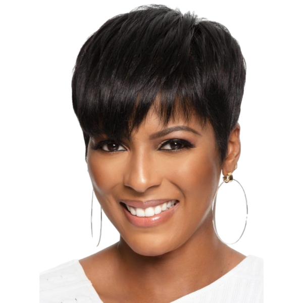 Short Hair Cover Black African Women's Fashion Synthetic Short Hair