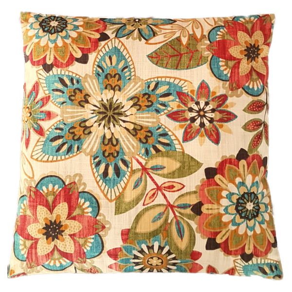 Pillow/Cushion Cover with Autumn Flowers