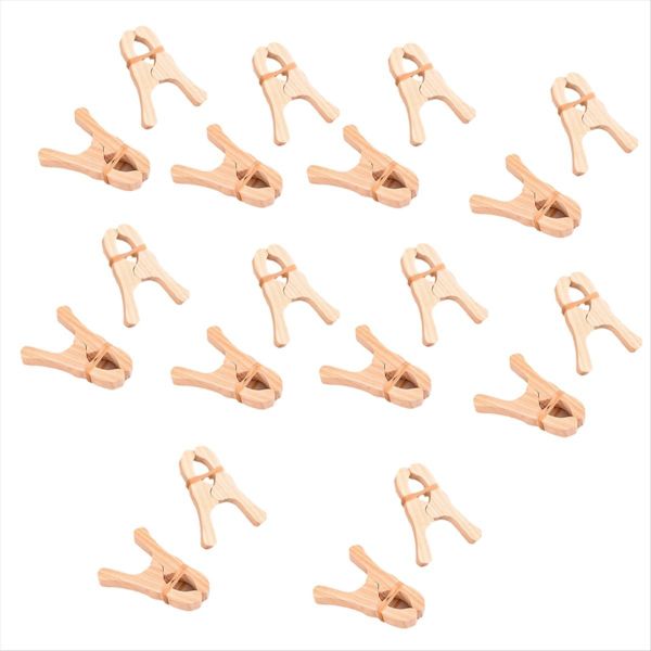 Wooden Clips for Children's Games Anti-Slip for Children's Clothes