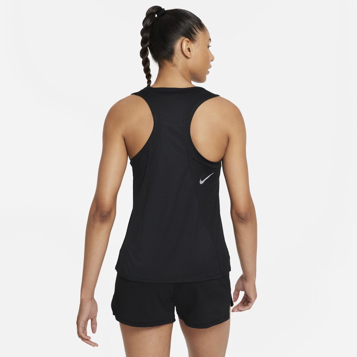 Nike Women's Dri-FIT Race Running Singlet - Black/Silver | Shop Today ...