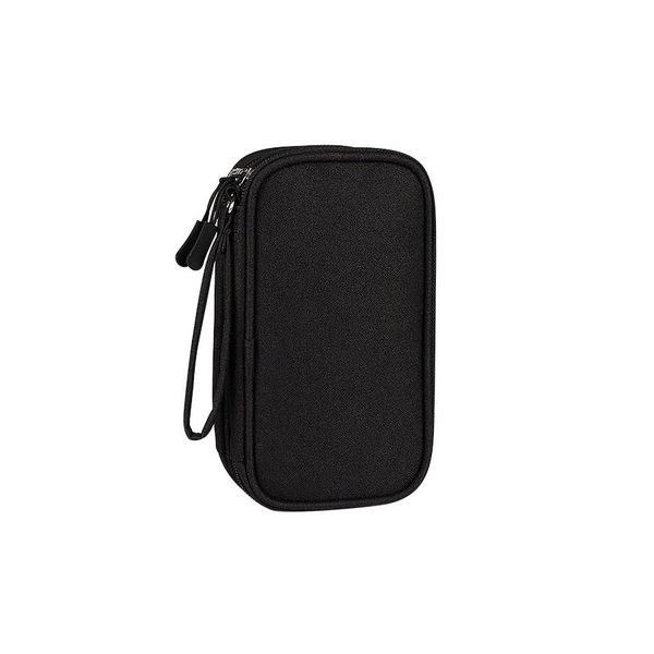 Double-layer waterproof large-capacity electronic accessories storage bag