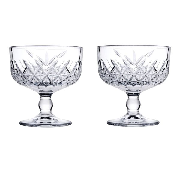 Timeless Ice Cream Cup 2 Piece 102.5mm Footed Cut Glass