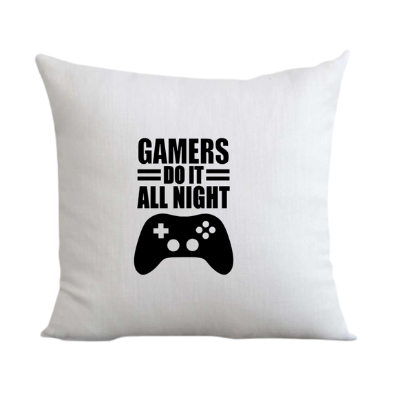 Gamers Do It All Night V1 Gift Throw Pillow