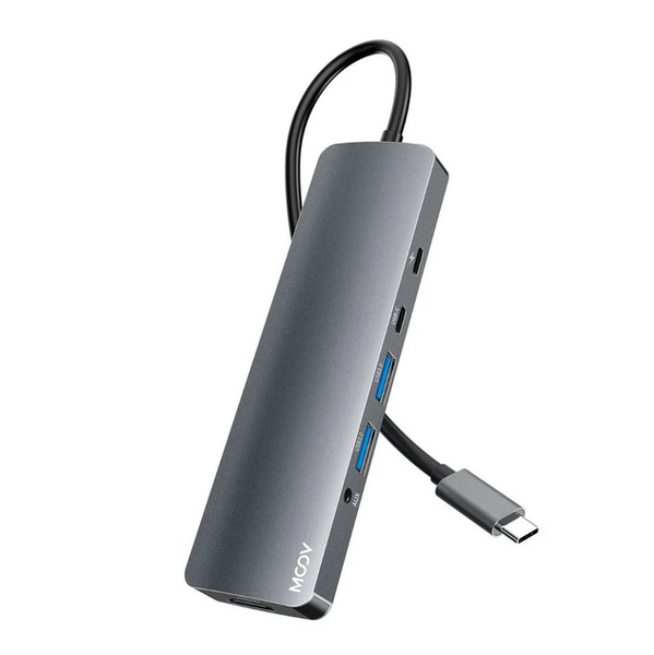 Moov USB-C 6-in-1 Multiport Hub - Grey