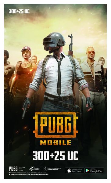 PUBG Mobile Unknown Cash - 300 + 25 UC
