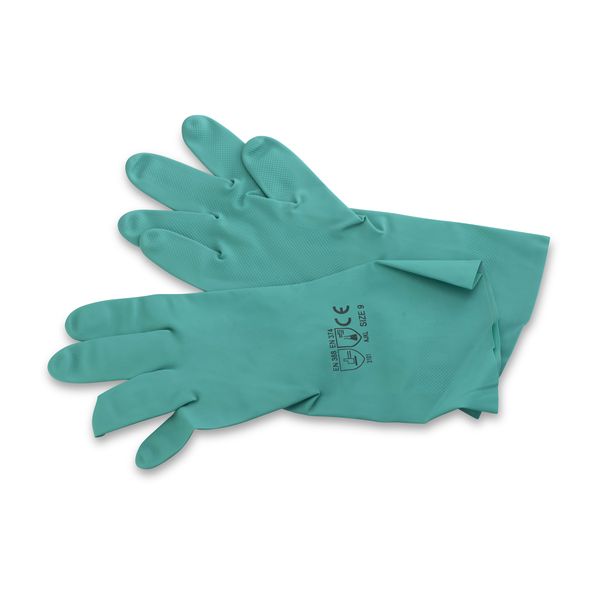 Nitrile Gloves - Industrial Grade - Green - Size 9 - Large