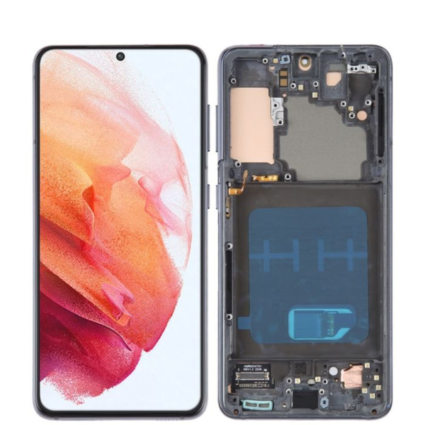 LCD Display with Frame Compatible with Samsung Galaxy S20 Ultra