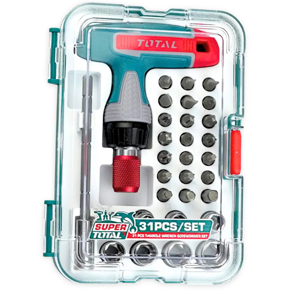 T- Handle Wrench Screwdriver Set - 31 Pieces