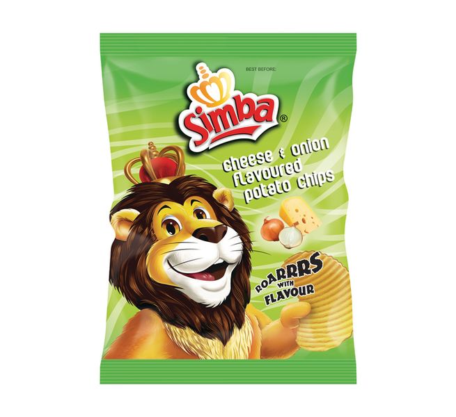 Simba Potato Chips - Cheese &amp; Onion (24 x 36G)