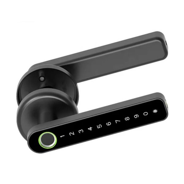 Fingerprint &amp; Password Deadbolt Door Lock Handle(Biometric lock Security)