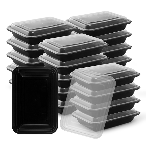 Meal Prep Containers 750ml Food Storage Containers with Lids - Set of 20