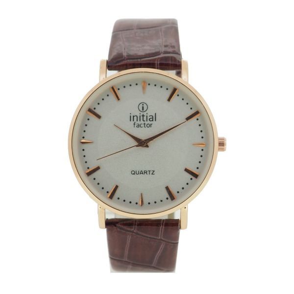 Initial Gents Pu Leather Strap Watch 3018G