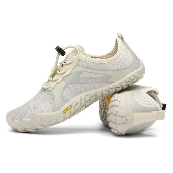 SAGUARO FAST 1 Beige Ultra Light Barefoot Shoes - Wide Toe Box