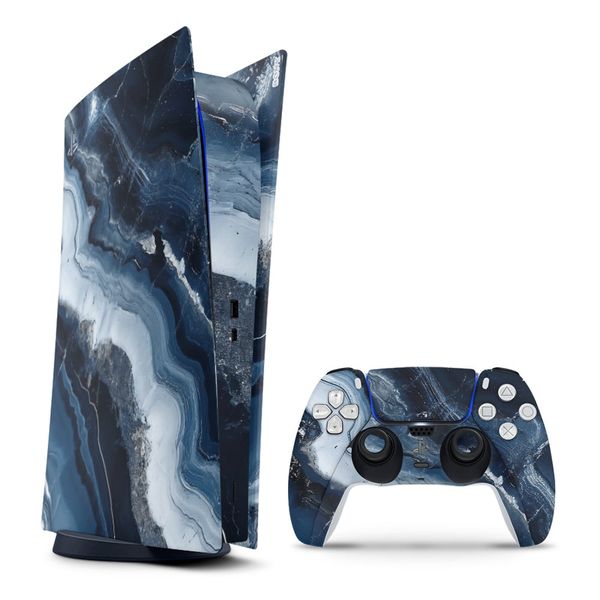 Decal Skin Compatible with PS5 Digital - Abstract Purple Marble (Decal Only)