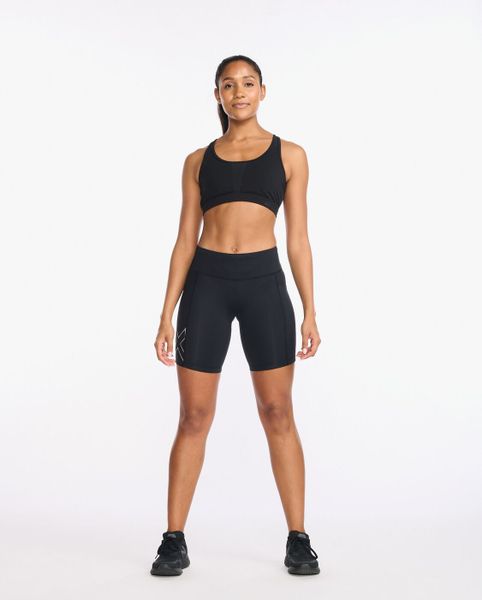 2XU - Women's Aero Mid-Rise Compression 6Inch Shorts