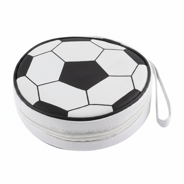 E-Box 24 Piece Soccer Ball CD Holder Black &amp; White