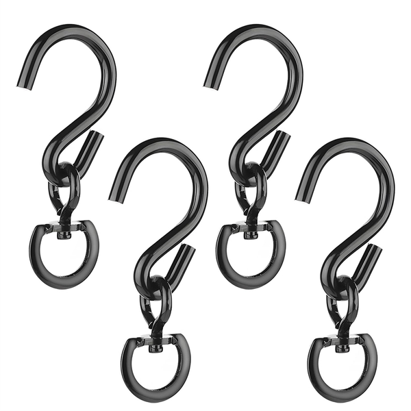 4 Pcs Swivel Plant Hanger Pots Hooks Heavy Duty Hanging Plant Hook 360 Degr