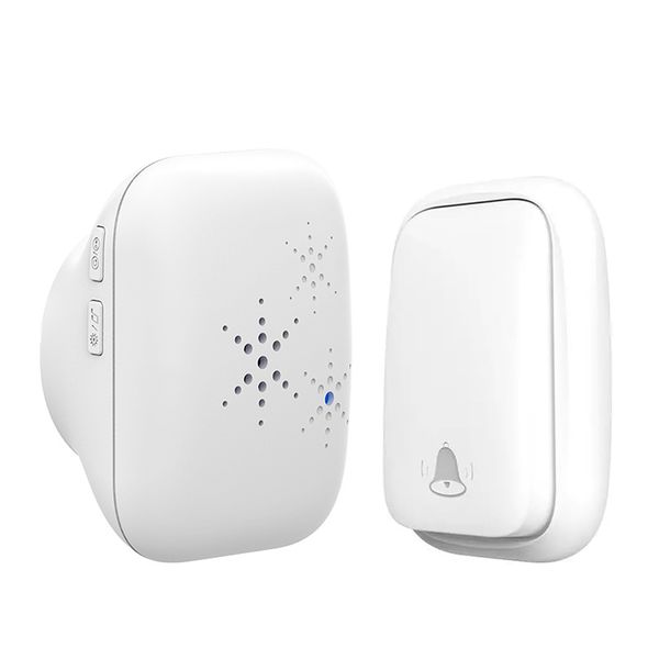 Battery Free Waterproof Doorbell Button Set, Outdoor Wireless Doorbell