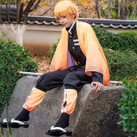 Demon Slayer Zenitsu Agatsuma Anime Cosplay Set Shop Today. Get