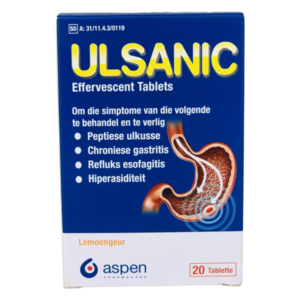 Ulsanic Effervescent Tablets 20s (Orange Flavour)