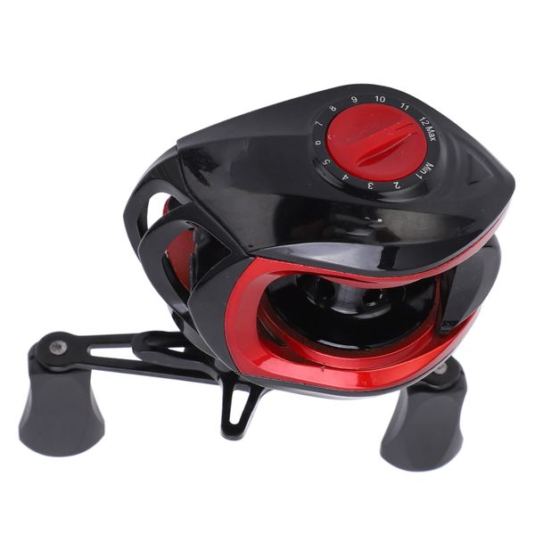LK201 Black Red Baitcasting Reel LH