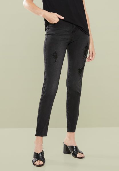 Women's Superbalist Ripped skinny jeans - black