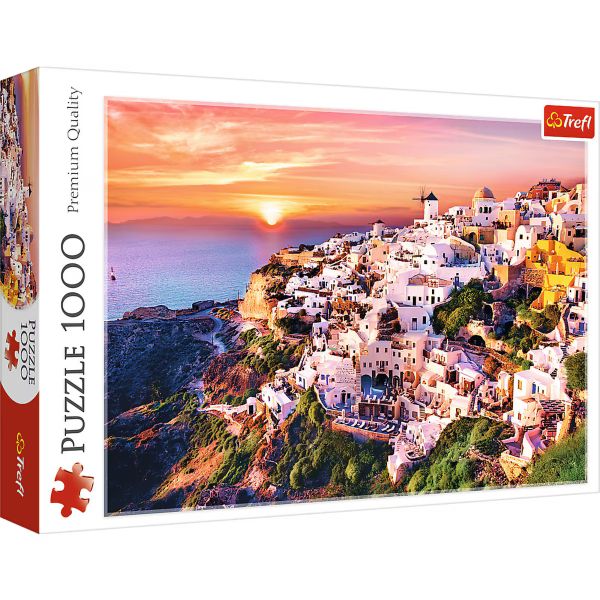 Trefl 1000pc - Sunset over Santorini / 500 px
