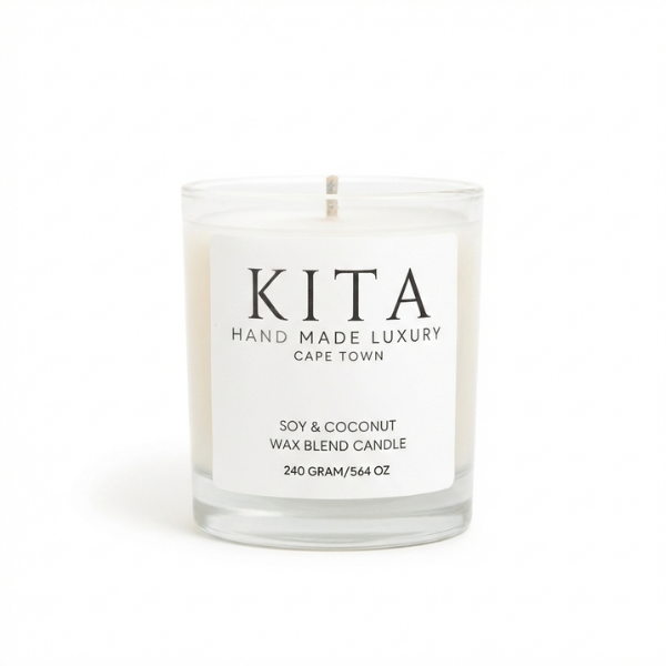 KITA Fragrances 200ml Fig &amp; Vanilla Soy &amp; Coconut wax candle