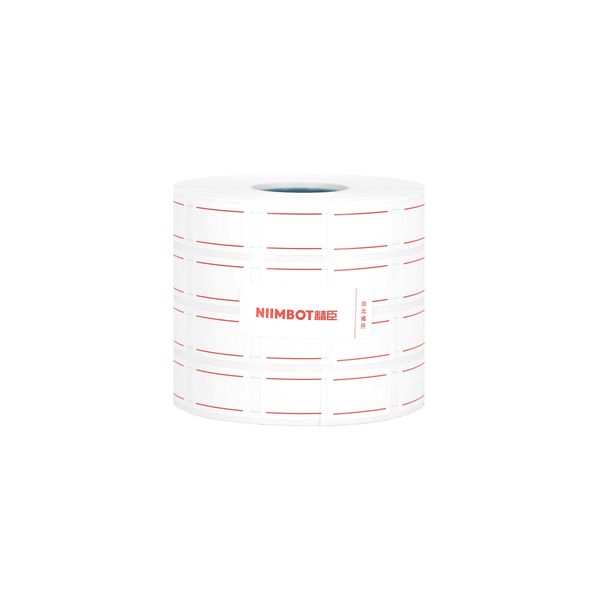 Niimbot - K2 / K3 - T14X22MM/4L - 4,800 Labels Per Roll - Red Double Line