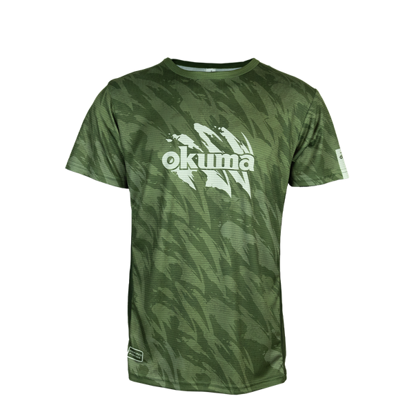 Olive Claw Camo Fishing Shirt Okuma