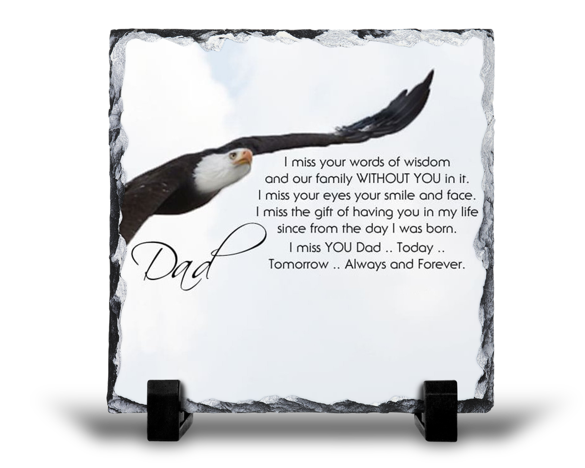 I Miss You Dad Today Tomorrow Remembrance Grief Memorial Gift Rock