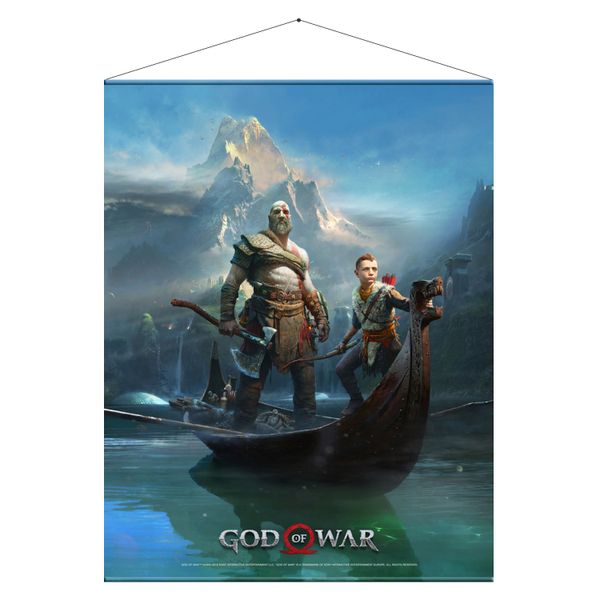 Official God of War "Father &amp; Son" Wall Scroll