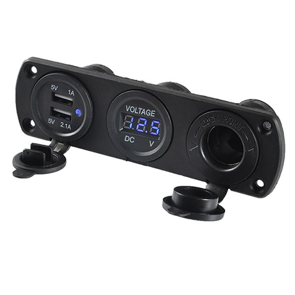 4X4, Caravan, Boat, Motorcycle 3 Way Charging Panel