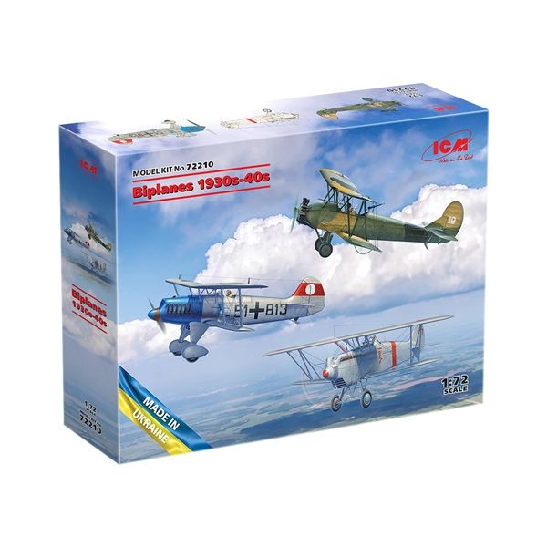 ICM 72210 1/72 1930S-1940S Biplanes: He-51A-1, Ki-10-Ii, U-2/Po-2Vs