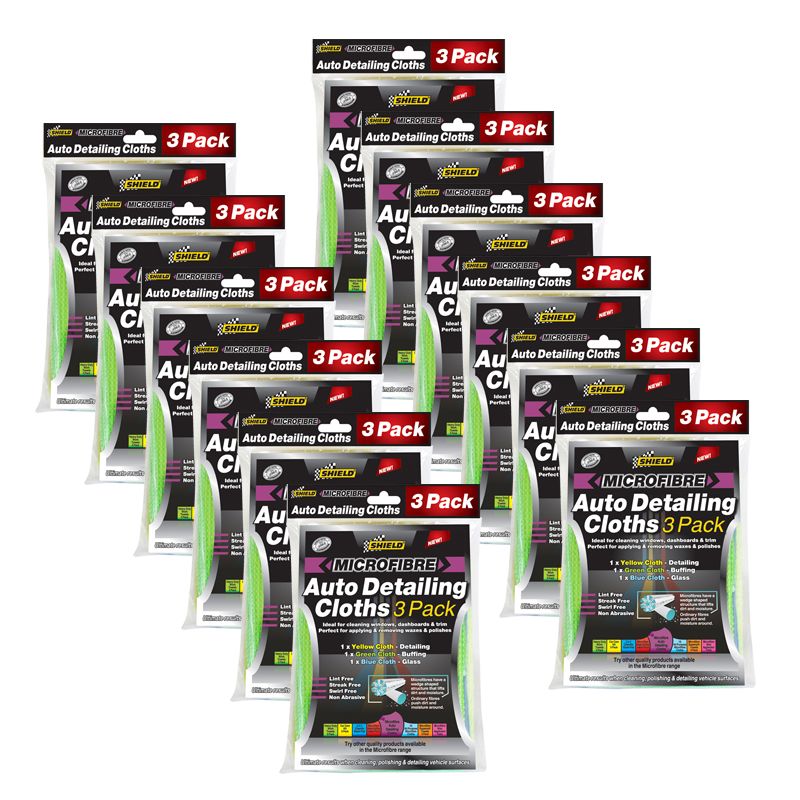 Shield Auto Detailing Cloths 12 Pack of 3 Shop Today. Get it Tomorrow!