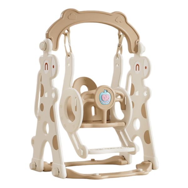 Indoor Toddler Swing - Portable Baby Swing Set with T-Bar Safety Guard