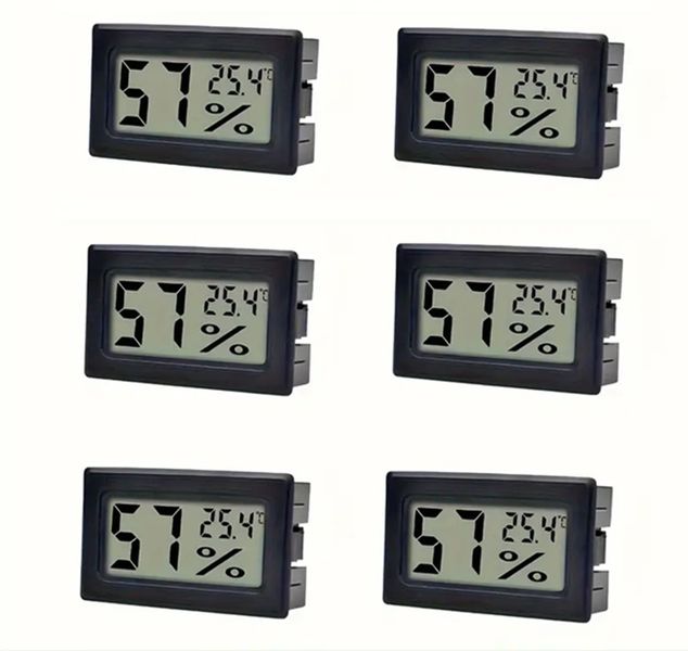 Temperature and Hygrometer Thermometer-Pack of 6