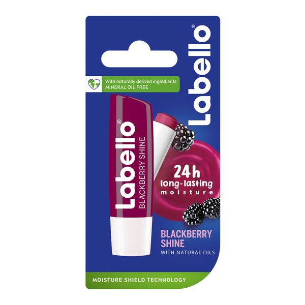 Labello Blackberry Shine 24h Moisture Caring Lip Balm, 4.8g