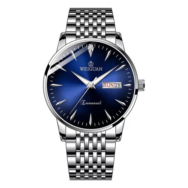 Fully automatic men's dual calendar night light waterproof watch, s
