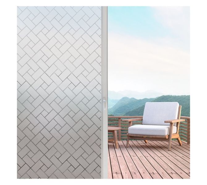 Upper Edge Static Lattice Window Frosting 2000 x 450 mm
