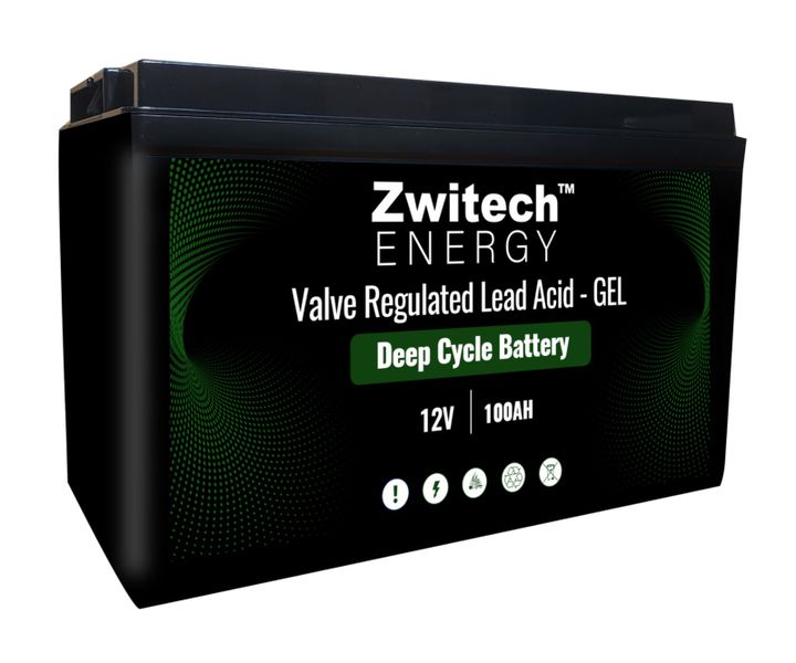 Zwitech Energy 12V 100Ah Deep Cycle Gel Battery