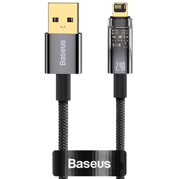 Baseus 2.4A Explorer Auto Power-Off Fast Charging USB-A to Lightning Cable