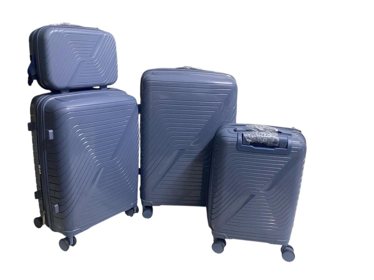 Durable Unbreakable-Double Zip-AntiTheft Lock-Travel Luggage Bag-Packof 4