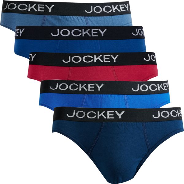 Jockey Men's 5 Pack Cotton Brief Underwear