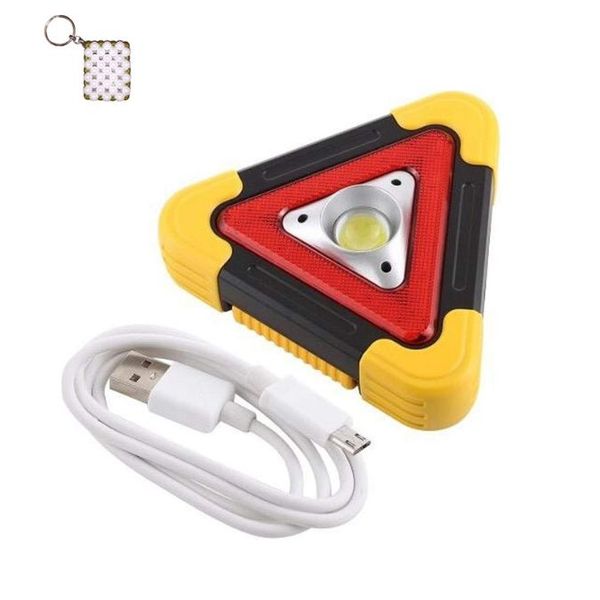 AB-TY40 Rechargeable Solar Powered Emergency Work COB Light And A Keyholder