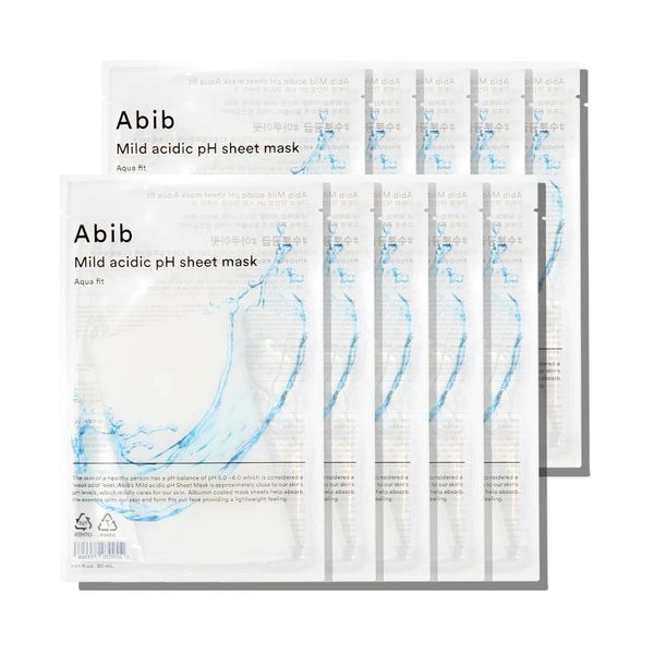 Abib Mild Acidic pH Sheet Mask Aqua Fit-Hydrating &amp; Soothing 10 Sheets 30ML