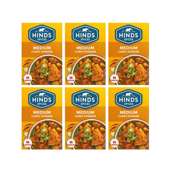Hinds Medium Curry Powder - 6 x 50g