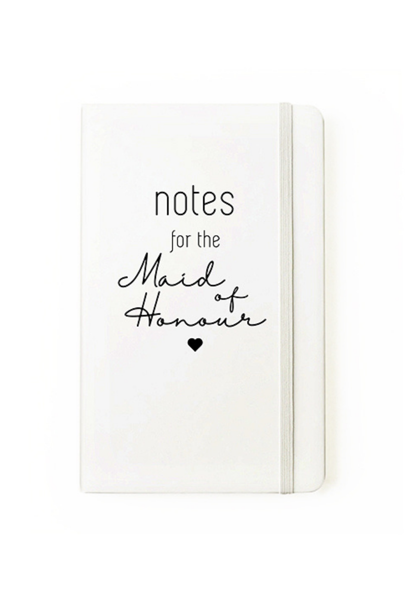 Love sparkles notes for the maid of honour a5 hardcover notebook