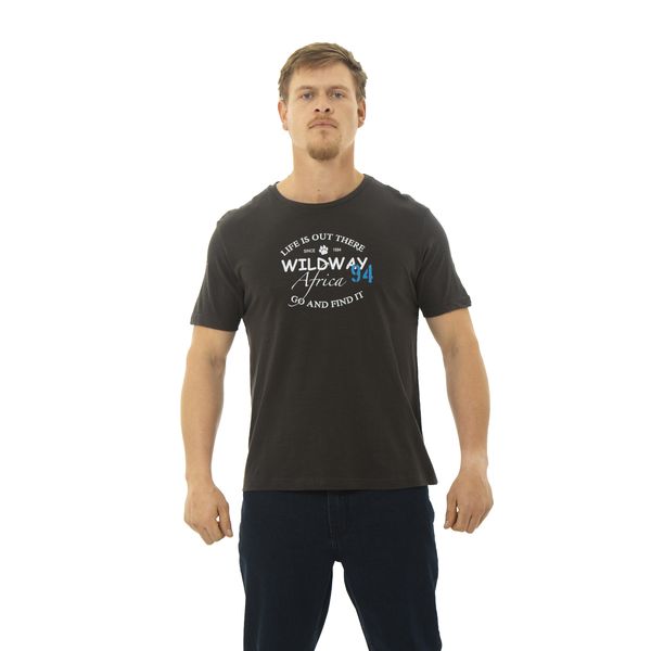 Printed T-Shirt 100% Cotton Grey